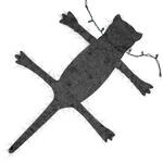Christmas Vacation Light Up Fried Cat Rug Decoration