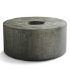 Circular Galvanized Steel Bench and Planter