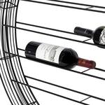 Circular Wall-Mounted Wine Rack with Cork Catcher