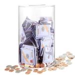 Clear Piggy Bank For Adults - Break to Open!