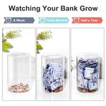 Clear Piggy Bank For Adults - Break to Open!