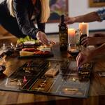 Clue: Murder at the Winery Game with Etched Bottle of Red Wine