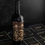 Clue: Murder at the Winery Game with Etched Bottle of Red Wine