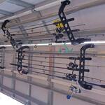 Cobra Garage Door Storage Rack - Holds Fishing Rods, Brooms, and More!