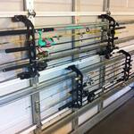 Cobra Garage Door Storage Rack - Holds Fishing Rods, Brooms, and More!