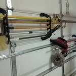 Cobra Garage Door Storage Rack - Holds Fishing Rods, Brooms, and More!