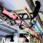 Cobra Garage Door Storage Rack - Holds Fishing Rods, Brooms, and More!