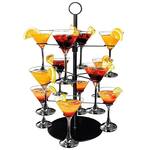 Cocktail Tree Stand - Holds 12 Cocktail, Wine, or Champagne Glasses