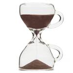 Coffee Break Sand Timer - Coffee-Colored Sand / Glass Coffee Cub Bulbs
