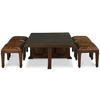 Coffee Table With 4 Nesting Stools