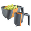 Collapsible Hands-Free Silicone Colander / Strainer