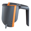 Collapsible Hands-Free Silicone Colander / Strainer