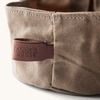 Collapsible Waxed Canvas Dog Bowl