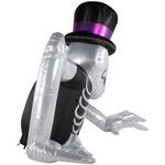 Colossal 15-Ft Inflatable Groundbreaker Skeleton with LED Light Show