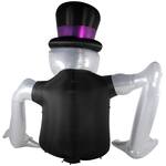 Colossal 15-Ft Inflatable Groundbreaker Skeleton with LED Light Show
