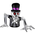 Colossal 15-Ft Inflatable Groundbreaker Skeleton with LED Light Show