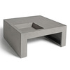 Concrete Coffee Table With Built-in Planter Box