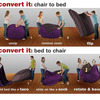 CordaRoy Convertible Bean Bag Chair / Bed