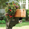 Cordless Pre-Lit Mailbox Holiday Swag