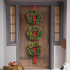 Cordless Triple Wreath Door Hang