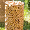 Cork-Shaped Stool Made from Genuine Wine Corks