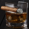 Corkcicle Cigar Glass - Whiskey Glass with Cigar Holder