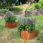 Corten Steel Hillside Planters