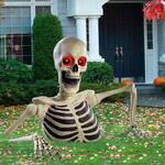 Costco Giant Ground-Breaking Skeleton with Red LED Glowing Eyes