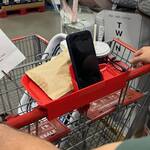 Costco Shopping Cart Tray - Holds a Phone, Drink, Hot Dog, and Samples