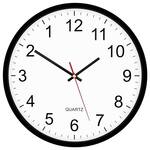 Counterclockwise Backwards Analog Wall Clock
