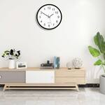 Counterclockwise Backwards Analog Wall Clock