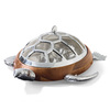 Covered Turtle Chip and Dip Server with Mesh Shell Dome