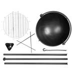 Cowboy Cauldron Ranch Boss - Giant Hanging Steel Fire Pit, Grill, and Cook Pot