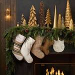 Cozy Teddy Faux Fur Dog Bone Stocking