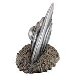 Crashed Flying Saucer Statue
