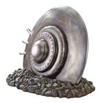 Crashed Flying Saucer Statue