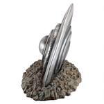 Crashed UFO Flying Saucer Statue