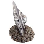 Crashed UFO Flying Saucer Statue