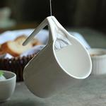 Creative Ceramic Mug with Slotted Tea Bag Holder