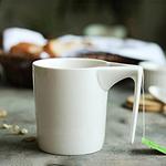 Creative Ceramic Mug with Slotted Tea Bag Holder
