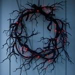 Creepy Black Branch Wreath