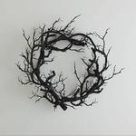 Creepy Black Branch Wreath