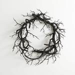 Creepy Black Branch Wreath