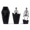 Creepy Coffin Skeleton Candle