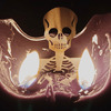 Creepy Coffin Skeleton Candle