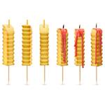 Crinkle-Cut French Fry Candles - Melt Red Wax That Looks Like Ketchup!