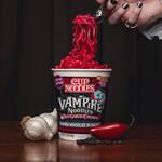 Cup Noodles Blood-Red Vampire Ramen Noodles - Hot Garlic Chicken