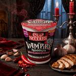 Cup Noodles Blood-Red Vampire Ramen Noodles - Hot Garlic Chicken