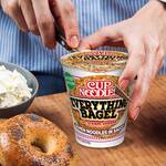 Cup Noodles Everything Bagel with Cream Cheese Ramen Noodles