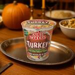 Cup Noodles Turkey Dinner and Pumpkin Pie Ramen Noodles